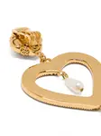 Серьги-клипсы в форме сердца Moschino, золотой - фото 3