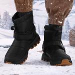 Зимние ботинки Jeep стеганые на липучке, черный - фото 10