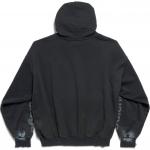 Толстовка унисекс черная Balenciaga, черный - фото 2