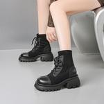 Ботильоны женские черные EBLAN - фото 5