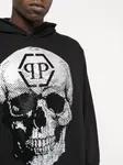 Худи с логотипом Skull Philipp Plein, черный - фото 5