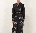 Рубашка с бантом и рюшами Zimmermann, черный - фото 3