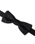 Черный шелковый регулируемый мужской галстук-бабочка Dolce & Gabbana - фото 2