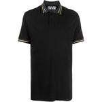 VERSACE JEANS COUTURE Мужская черная поло - фото