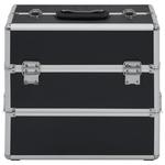 Косметичка, 37 х 24 х 35 см, черный, алюминий, VidaXL, черный - фото 4