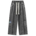 Джинсы Unisex Dnnnnx, серые (В комплекте случайная куртка One Brand) - фото 9