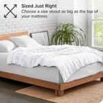 Одеяло Bare Home весом 10 фунтов, цвет Minky Light Grey - фото 4