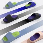 Домашние сандалии CHIKOKU, синие с зеленой подошвой - фото 10