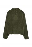 Джемпер Stradivarius WITH BUTTONS, Green - фото 7