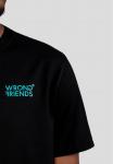 Футболка с принтом BELLEVUE Wrong Friends, черный - фото 3