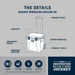 Роликовый кулер Roadie 48 YETI, Charcoal - фото 13