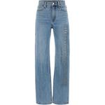 Джинсы Mid Rise с нашивкой Logo Alexander Wang, синий - фото