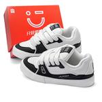 Низкие кроссовки для скейтборда унисекс MINISO, классические черно-белые - фото 7