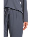 Пижама Natori Feathers Essentials Long, темно-синий - фото 5