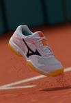 Кроссовки Mizuno BREAK SHOT 5 CLAY, White/Calypso Coral/Citrus/White - фото