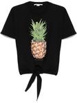 Stella McCartney футболка Pineapple, черный - фото