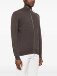 Кашемировый кардиган Brunello Cucinelli, коричневый - фото