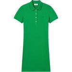 Женское платье с коротким рукавом LACOSTE, зеленый - фото