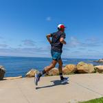 Беговой легкий носок Injinji, черный - фото 4