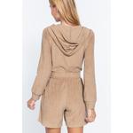 Махровая куртка с капюшоном TRUEDAMES, мокко - фото 2