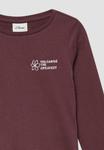 Топ s.Oliver Long sleeved top, Burgund/Bordeaux - фото 3