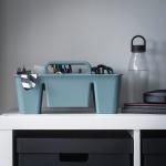 Настольный органайзер, серо-голубой, 32x18x16 см. IKEA Stackstod - фото 3