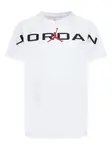 Футболка с логотипом Jordan Kids, белый - фото