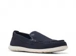 Слипоны Flexway Step Slip-On Clarks, цвет navysuede - фото