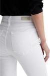 Джинсы AG Jeans Farrah Mid-Rise Crop Boot Jeans in Gallery White, Gallery White - фото 3