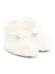Вязаные слиперы с бантом Tartine Et Chocolat, белый - фото