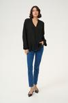 Блузка Kaffe Blouse Liv, черный - фото 4