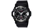 CASIO Часы Men G-SHOCK Black Watch GA-200-1A, Black Dial - фото