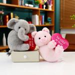 Плюшевая кукла Sneaky Piglet высота 26 см Tak Bebe, Peeping Elephant - фото 5