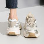 Кроссовки AGSDON Chunky Sneakers Women's Low-top, серебряный - фото 60