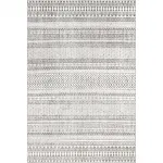 Ковер Catherina Transitional Geometric Area Rug nuLOOM, 201x274 см, серый - фото 2
