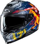 Шлем HJC i71 taurus, Gray/Blue/Yellow/Red - фото