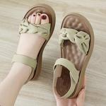 Женские сандалии Warrior One Strap, зелёно-коричневые - фото 4