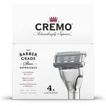 Лезвия для мужской бритвы Cremo Barber Grade, 4 сменных стержня, серебро - фото