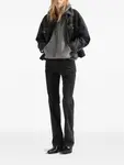 Вельветовые брюки с эффектом потертости Prada, черный - фото 2