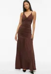 Длинное платье visilka träger Vila, Shaved Chocolate - фото 2