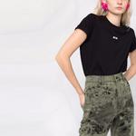 Футболка с принтом логотипа MSGM, черный - фото 8