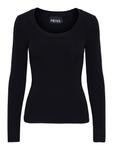 Базовый свитер PIECES Sweater, черный - фото
