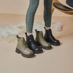 Ботинки Martin Boot женские Gemeiq, хаки - фото 9