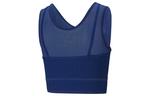 Топ (WMNS) PUMA STUDIO Layered Crop Top 'Blue' - фото 2
