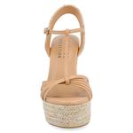 Босоножки Yara на танкетке и платформе Journee, коричневый - фото 4