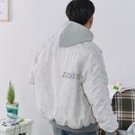 Пуховик Unisex F426, серо-белый - фото 7