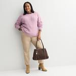 Уютный свитер Plus size Croft & Barrow, Ruby Winter Yoke - фото 4
