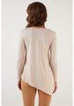 Блузка ASYMMETRIC CUT CREW NECK LELA, цвет stone - фото 3