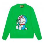 Свитер x doraemon wool crewneck sweater 'green' Gucci, зеленый - фото
