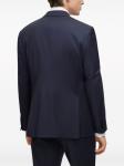 BOSS однобортный пиджак, синий - фото 4